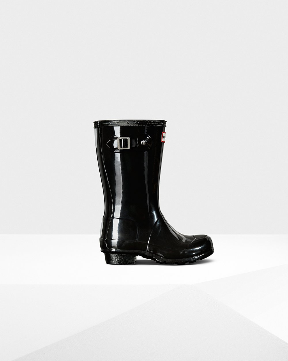 Botas De Agua Original Big Gloss Hunter Niños - Negros - 986102QMU